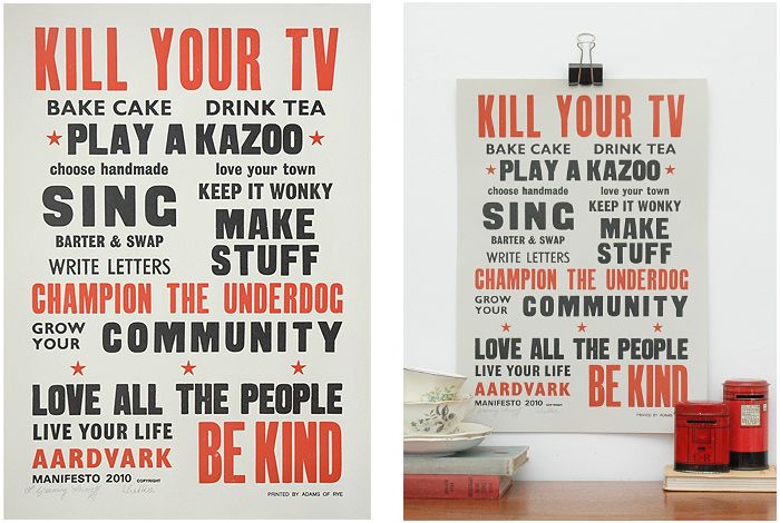 Kill Your TV - from the Keep Calm Gallery